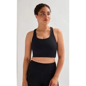 Girlfriend Collective, Black Paloma Racerback Bra, Size XL, NWT